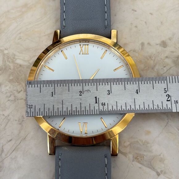 Berg & Betts Large Dial Wristwatch Leather Strap Unisex NWOT - Picture 11 of 12